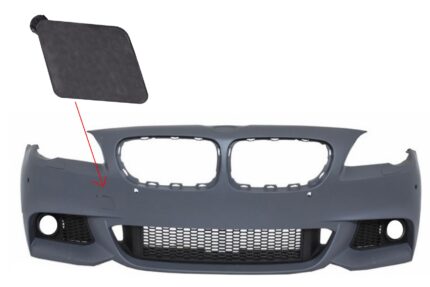 Tow Hook Cover Front Bumper suitable for BMW F10 F11 5 Series (2011-up) M-Technik Design