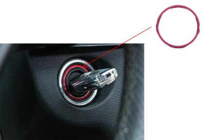 Ring Frame Ignition Red suitable for Mercedes A Class W176 B Class W246 CLA Class C117 and GLA Class X156