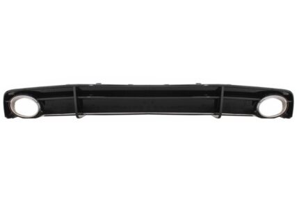 Rear Bumper Valance Diffuser Black with Exhaust Tips suitable for Audi A7 4G Facelift (2015-2018) RS7 Design only S-Line