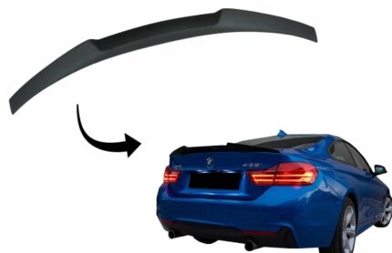 Trunk Spoiler suitable for BMW 4 Series Coupe F32 (2013-up) M4 CSL Design Matte Black