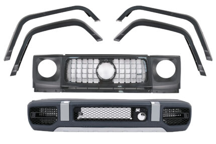 Conversion to 2018 Complete Front Bumper suitable for Mercedes G-Class W463 (2008-2017) G63 Design