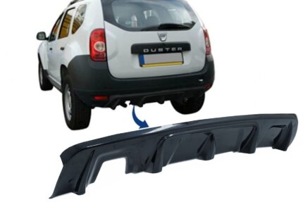 Rear Bumper Skid Plate Protection suitable for DACIA Duster 4x4 / 4x2 (2010-2017) Piano Black