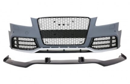 Front Bumper and Add-On Spoiler Lip Real Carbon suitable for Audi A5 8T Pre Facelift (2007-2011) RS5 Design