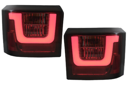 LED Bar Taillights suitable for VW T4 Transporter Caravelle Multivan (1990-2003) Red Smoke