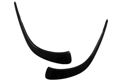 Front Bumper Flaps Side Fins Flics suitable for Mercedes CLA C118 X118 Sport Line (2019-up) Piano Black