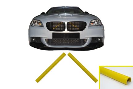 Set V-Brace Ornaments Grille Stripes Inserts Trim suitable for BMW 1 2 3 4 5 6 7 Series Yellow