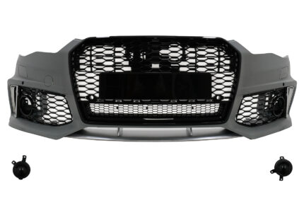 Front Bumper with Central Grille suitable for Audi A6 C7 4G Facelift (2015-2018) RS6 Design