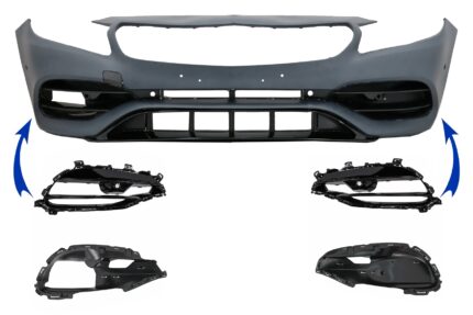 Side Grilles Cover Frames suitable for Mercedes A Class W176 (2012-2018) Facelift A45 Design
