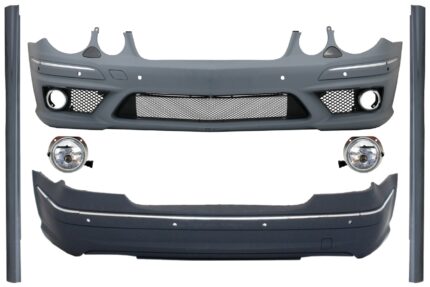 Body Kit with Side Skirts suitable for Mercedes E-Class W211 (2002-2009) E63 Design
