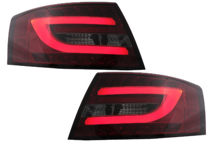 LED Taillights suitable for Audi A6 C6 4F Limousine (04.2004-2008) Red Smoke 7PIN