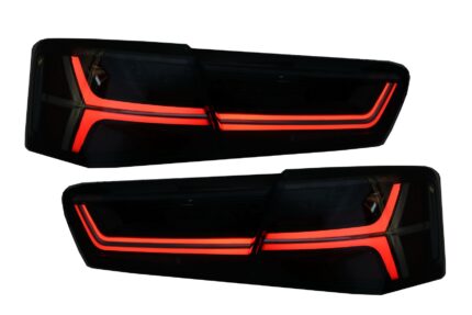 Taillights Full LED suitable for Audi A6 4G C7 Limousine (2011-2014) Smoke Facelift Design with Sequential Dynamic Turning Lights