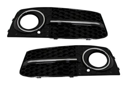 Fog Lamp Covers Side Grilles suitable for Audi A4 B8 8K (2007-2011) RS4 Black Edition