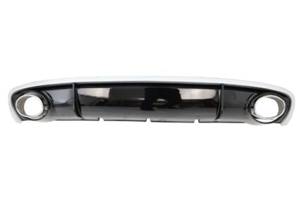 Rear Bumper Valance Diffuser & Exhaust Tips suitable for Audi A4 B8 B8.5 Limousine Avant Facelift (2012-2015) RS4 Design