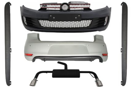 Body Kit with Exhaust System suitable for VW Golf VI MKVI Golf 6 GTI Look (2008-2013)