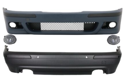 Body Kit suitable for BMW E39 5 Series (1995-2003) with Fog Lights Clear Chrome M5 Design