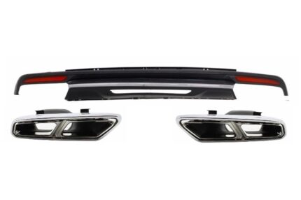 Air Diffuser Exhaust Muffler Tips suitable for Mercedes S-Class W222 Sport Line Package (2013-06.2017) S65 Design