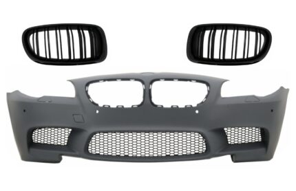 Front Bumper with Central Kidney Grilles suitable for BMW 5 Series F10 F11 (2011-2017) M5 Design