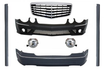 Body Kit suitable for Mercedes E-Class W211 (2002-2009) with Central Grille E63 Design