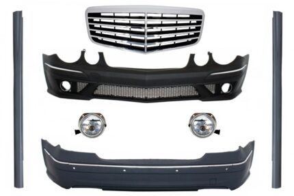 Body Kit suitable for Mercedes E-Class W211 (2002-2009) with Central Grille E63 Design