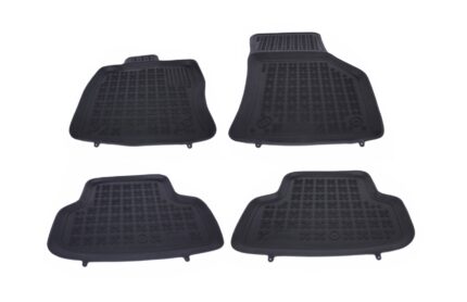 Floor Mat Rubber Black suitable for AUDI A3 8V Sportback Sedan (2013-) S3 8V (2013-) VW Golf 7 (2012-)