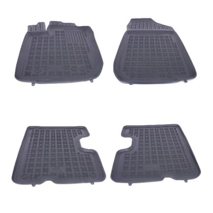 Floor mat Rubber Black suitable for DACIA Duster I Facelift 2013-2017