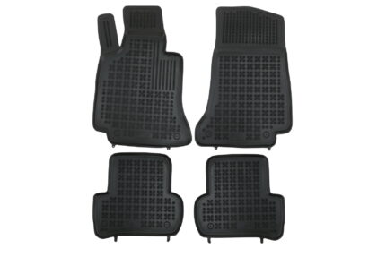 Rubber Floor Mat Black suitable for Mercedes C-Class W205 Limousine S205 Station Wagon (2014-)