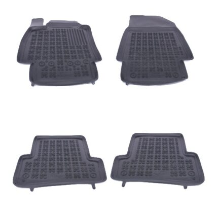 Rubber Floor Mat Black suitable for Renault Captur I (2013-2019) Clio III IV (2005-2019) Clio Grandtour III (2007-2019)
