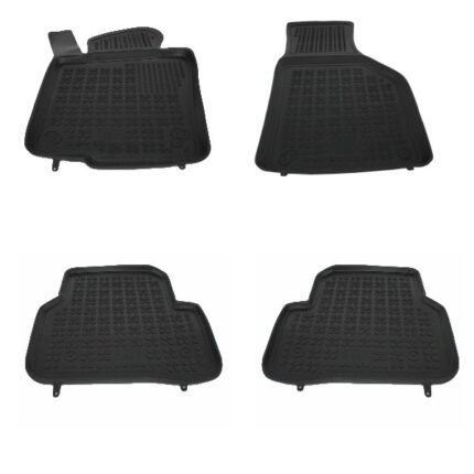 Floor mat Rubber Black suitable for VW Jetta 2010+, Passat B6 B7 CC 2005-2012, Tiguan 2007-2015