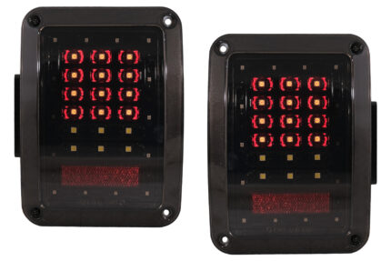 Full LED Taillights suitable for Jeep Wrangler JK (2007-2017) Smoke