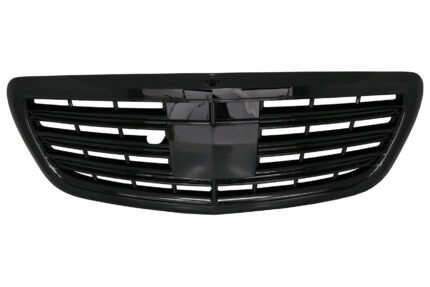 Front Grille suitable for Mercedes S-Class W222 (2014-08.2020) S63 S65 Design Piano Black