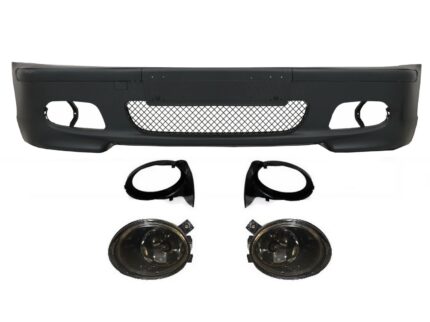 Front Bumper suitable for BMW E46 Sedan Touring (1998-2004) M-Technik M-Tech M-Sport Model with Smoke Fog Lights