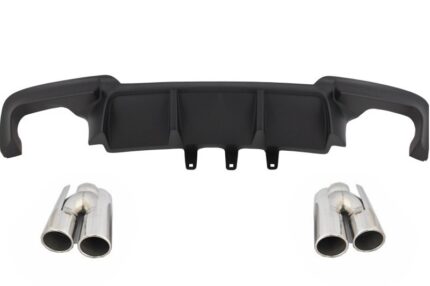 Double Outlet Air Diffuser suitable for BMW 5 Series F10 F11 (2011-2017) M Sport Design with Exhaust Muffler Tips