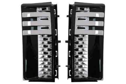 Side Vents Grilles suitable for Land Range Rover Vogue III L322 (2002-2012) Autobiography Black Silver Edition New Design