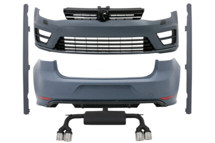 Complete Body Kit suitable for VW Golf 7 VII (2013-2017) R R20 Look with Complete Exhaust System