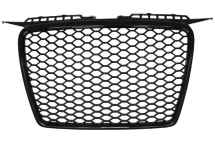 Badgeless Front Grille suitable for Audi A3 8P (2004-2007) RS Design Piano Black