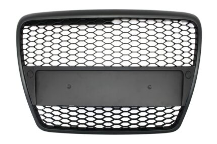 Badgeless Front Grille suitable for Audi A6 4F C6 (2004-2007) RS Design Matte Black