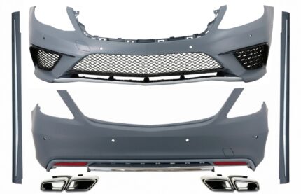 Body Kit suitable for Mercedes W222 S-Class (2013-06.2017) S63 Design with Exhaust Muffler Tips