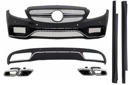 Body Kit suitable for MERCEDES C-Class W205 S205 (2014-2018) Standard Ed. C63 Design