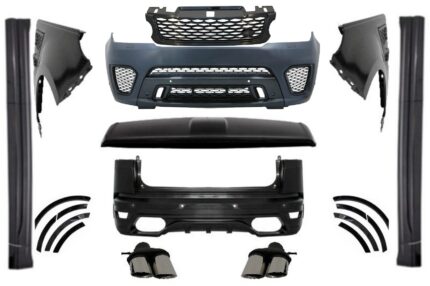 Complete Body Kit  suitable for Range Rover Sport L494 (2013-2017) SVR Design with Side Skirts and Roof Spoiler