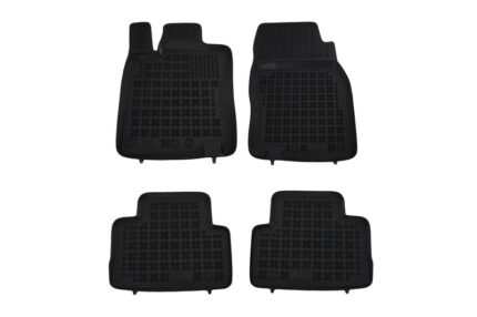 Rubber Floor Mat Black suitable for NISSAN Qashqai II J11 (2014-2017)