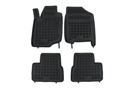 Floor mat black suitable for PEUGEOT 207 2006- .