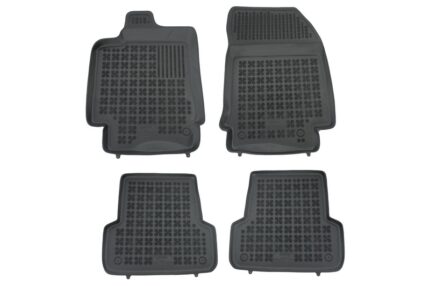 Floor mat black suitable for RENAULT Laguna III 10/2007-2015