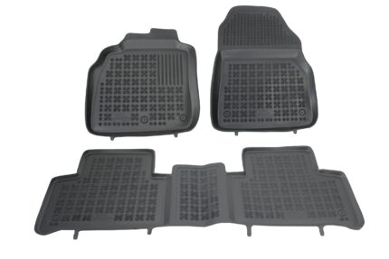 Floor mat black suitable for RENAULT Scenic II, Grand Scenic II 2003-2009, Scenic III, Grand Scenic III 2009-