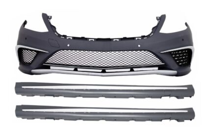 Front Bumper suitable for MERCEDES Benz W222 S-Class (2013-06.2017) S63 Design with Side Skirts