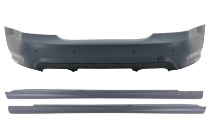 Rear Bumper suitable for Mercedes S-Class W221 (2005-2010) S65 Design with Side Skirts
