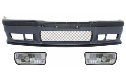 Front Bumper suitable for BMW 3 series E36 (1992-1998) M3 Design With Chrome Fog Lights