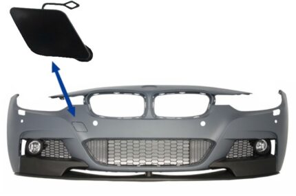 Tow Hook Cover Front Bumper suitable for BMW 3er F30 F31 Sedan Touring (2011-up) M-tech M Performance Design
