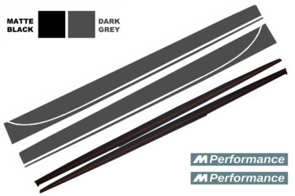 Side Skirts Add-on Lip Extensions suitable for BMW 3 Series F30 F31 (2011-Up) M-Performance Design