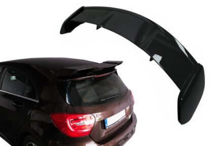 Roof Boot Lid Spoiler suitable for Mercedes A-Class W176 (2012-2018) A45 Design Piano Black