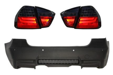 Rear Bumper with LED Taillights Smoke suitable for BMW 3 Series E90 (2005-2008) M3 Design